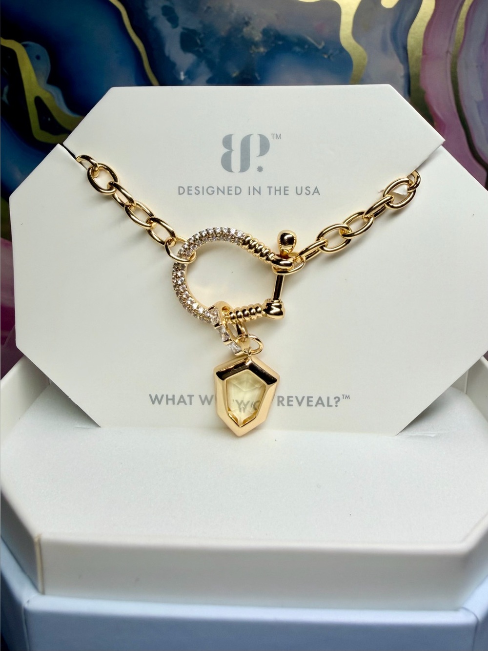 Bomb Party OG Necklace- “Necklace? More Like Neck-Yess” on Gold, NK51912